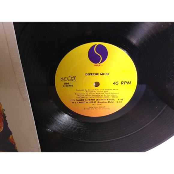 Depeche Mode It's Called A Heart Vinyl 12" EP Record Synth-Pop New Wave Mute - Picture 2 of 4